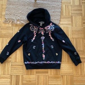 Black sweatshirt | Gambattista Valli x H&M | XS